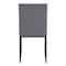 Armen Living Trevor Contemporary Dining Chair in Matte Black Finish and Gray Faux Leather, PK2 LCTRCHMBGR - alternate 7